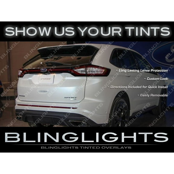 For The Ford Edge Tinted Tail Lamps Overlays Kit Smoked Light Covers