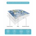 thumbnail image 5 of Quilts Full Size Bedding Set, Hydrangea Eucalyptus Lightweight Quilted Comforter, Summer Botanical Leaves Butterfly Soft Reversible Bedspread Coverlet with Pillow Covers for All Season, 78" x 90", 5 of 7