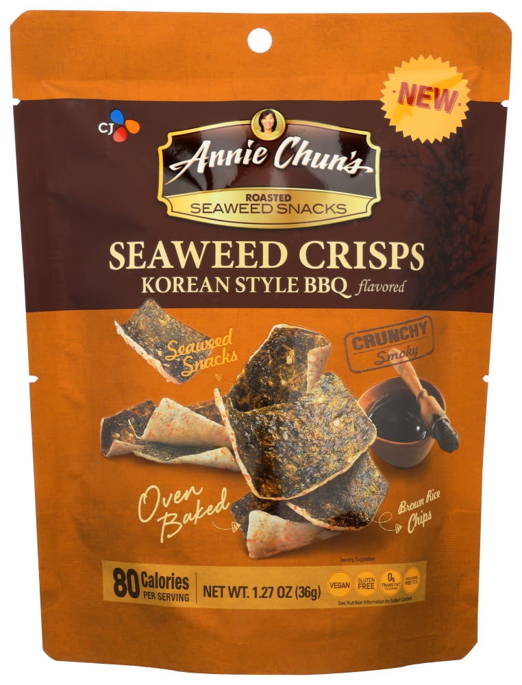 Annie Chun'S Seaweed Snacks Korean Style Bbq Flavored, 1.27 Oz