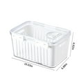 thumbnail image 3 of WJSXC Fridge Organizers Food Storage Bins Refrigerator Storage Container Fridge Food Container with Lids Refrigerator Fruit Vegetable Storage Fresh Keeper Partit B, 3 of 6