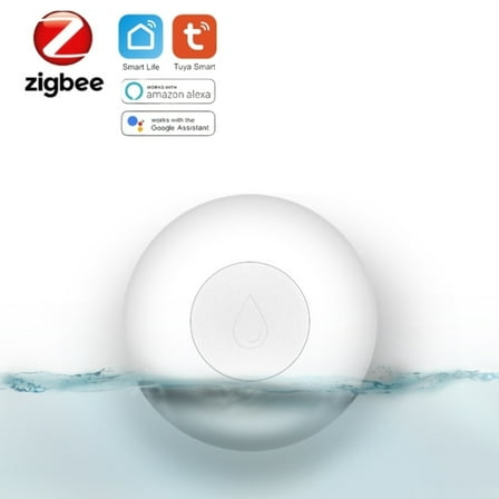 Zigbee Water Leak Sensor, Wireless Smart Water Leak Detector with App Alerts and Remote Monitor, Water Level Sensor Alarm for Home