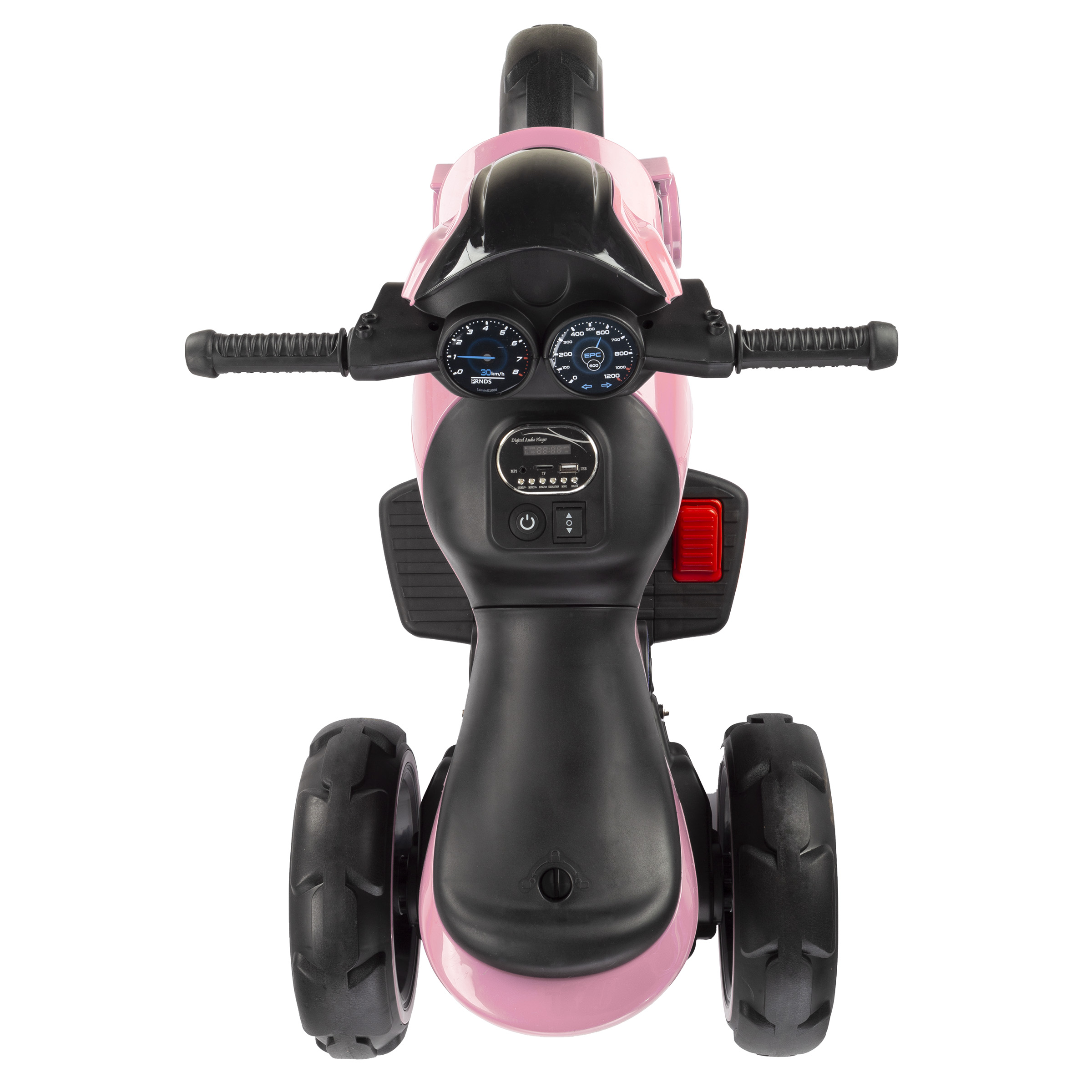 Ride-On Toy Trike Motorcycle –Battery Operated Electric Tricycle for Toddlers with Built-in Sound, Lights and MP3 Input by Lil' Rider (Pink)
