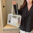 thumbnail image 2 of Bolso Hombro Transparente PVC Juego Forma Física Gran Capacidad Con () Blanco, 2 of 9