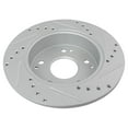 thumbnail image 4 of TRQ Rear Performance Brake Rotors Set Premium G-Coated Cross Drilled & Slotted Fits Select 1997-2001 Acura Integra 2002-2006 RSX 1998-2002 Honda Accord 2004-2005 Civic, 4 of 5