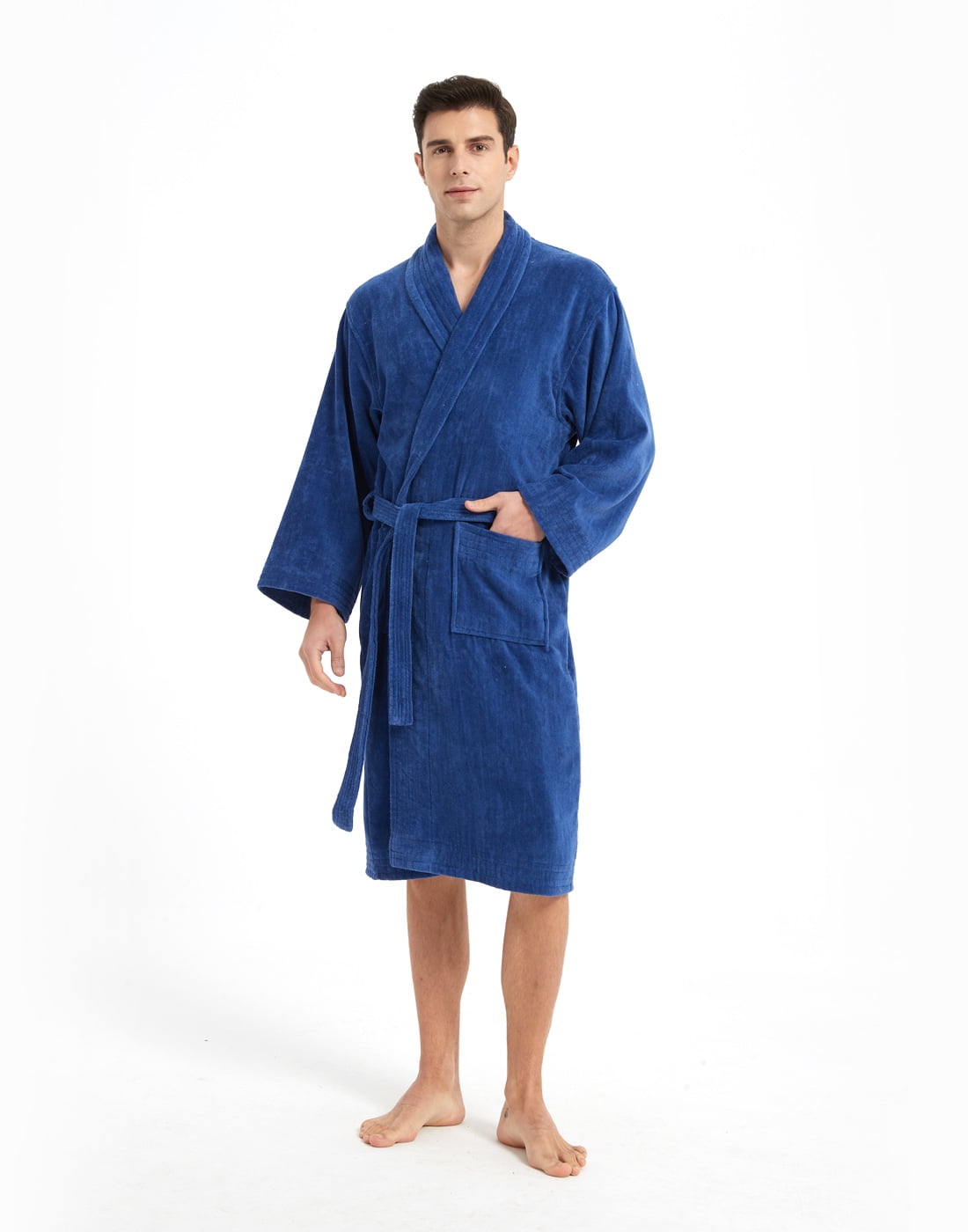 Marquess Fleece Cotton Bathrobe for Men and Women, Plush Warm Comfy ...