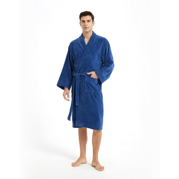 Marquess Fleece Cotton Bathrobe for Men and Women, Plush Warm Comfy