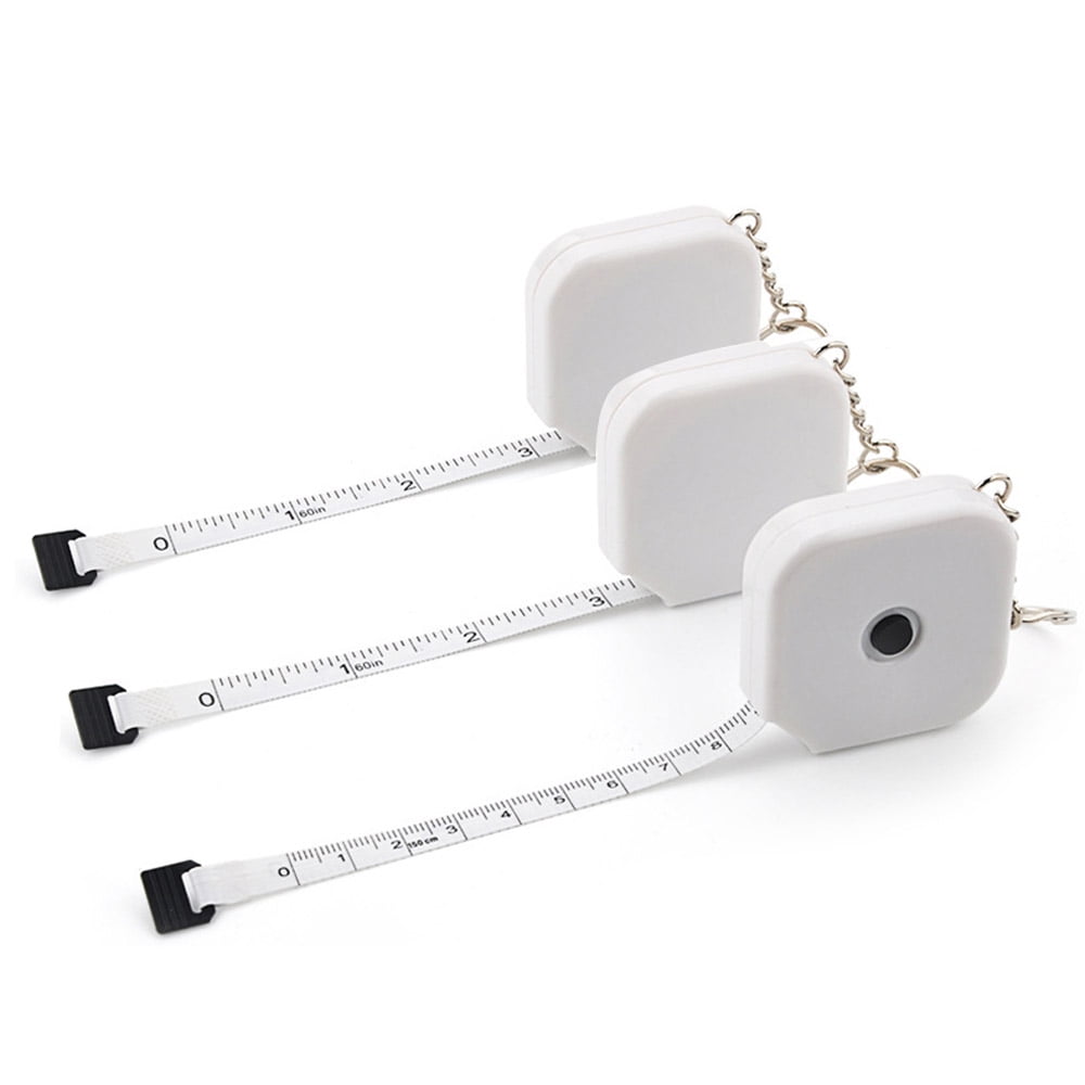 3Pack Tape Measure Keychains Retractable Measuring Tapes Party Favors