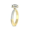 thumbnail image 4 of 2 Carat IGI Certified Oval Shape Lab Grown Diamond Engagement Ring | 14K Yellow Gold | Eloa Secret Halo Lab Diamond Ring | FG-VS1-VS2 Quality Friendly Diamonds, 4 of 5