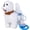 White, variant on JEWLALO Realistic Robot Dog Plushies, Robot Puppy Like a Real Puppy, Waggy Robot Dog, Interactive Walking Robots Dog Plush Toys with Touch Sensing, Voice Mimic