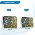 thumbnail image 4 of FORMRS 13-13.3 inch Laptop Sleeve Case Soft Carrying Quilted Computer Bag Cover, Green Floral Garden, 4 of 7