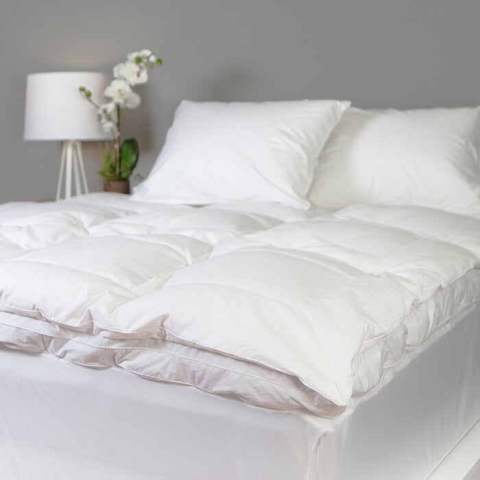 Cozy Clouds Luxury Down Featherbed California Twin XL Mattress Topper