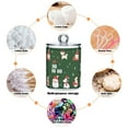 thumbnail image 6 of Yayeee 2 Pack Qtip Holder Dispenser for Bathroom with Lid Cotton Swab Canister, Christmas Santa, 6 of 6