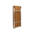 thumbnail image 4 of Hermosa 32" x 13.5" Back Wall-Mount Folding Natural Teak Wood Tub Seat with 3" Slats, 4 of 7