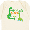 thumbnail image 4 of Inktastic My Cousin Loves Me Dinosaur Boys or Girls Long Sleeve Baby Bodysuit, 4 of 5