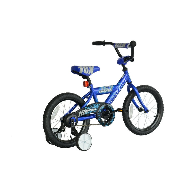 Free Shipping Titan Champion Boys BMX Bike with Training Wheels 16 In. Blue Walmart Walmart