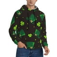 thumbnail image 2 of Fotbe Men's Hoodie with St. Patrick's Day8 Pattern - Kangaroo Pocket Pullover Hooded Sweatshirt, Perfect for Daily Wear, Travel, and Home-XX-Large, 2 of 7