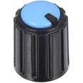 thumbnail image 3 of 5 uds 6mm eje de inserción 10x12mm perilla giratoria de potenciómetro de plástico azul, negro, 3 of 4