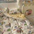 thumbnail image 1 of Ins Pink Butterfly Bedding Set Soft Flat Sheets Duvet Cover Pillowcase Polyester Bed Linen Single Queen Full Size Home Textile, 1 of 7