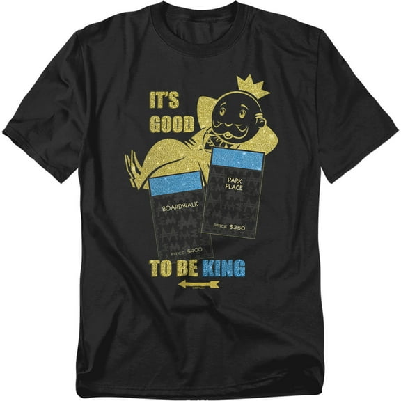 Monopoly T-Shirt Its Good To Be King No Logo Unisex Graphic Tee For Men & Women