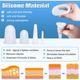 thumbnail image 3 of Facial Cupping Therapy Set, 4 Pcs Silicone Cupping Set for Face, Facial Suction Cups, Anti Cellulite Cup Massager - Vacuum Suction Cup for Cellulite Treatment, 3 of 7