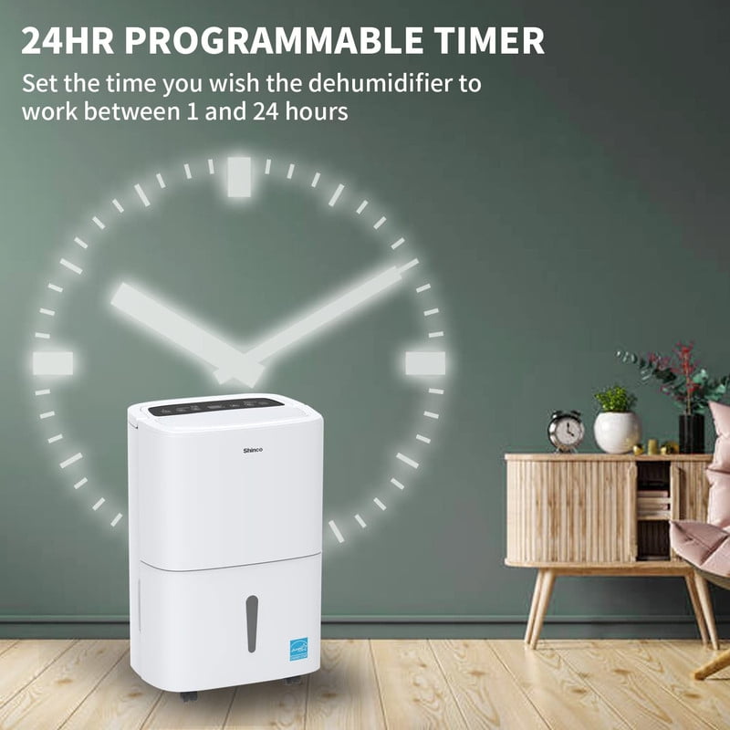120 pt. 6000 sq. ft. 8.5 pt. Bucket Dehumidifier in White with Auto Defrost, Inside Drying, Bucket Full Indicator