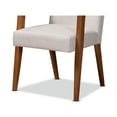 thumbnail image 7 of Baxton Studio Glenda Mid-Century Modern Greyish Beige Fabric Upholstered and Walnut Brown Finished Wood 7-Piece Dining, 7 of 7