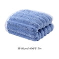 thumbnail image 3 of Toalla de baño suave y absorbente | Polar de poliéster de secado rápido | Ampliada y gruesa para baño y ducha | Toalla de manos y cuerpo para casa, gimnasio o viajes | Rosa, azul, gris, blanco, 3 of 6
