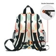 thumbnail image 5 of FORMRS School Backpack with Front Zippered Pocket 12" Student Travel Daypack, Black Retro Flower, 5 of 6