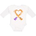 thumbnail image 3 of Inktastic Fire Heart Dragons Boys or Girls Long Sleeve Baby Bodysuit, 3 of 5