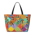 thumbnail image 2 of Balery Dancing African Womans Beach Travel Bag - Water-Resistant, Large Capacity Lightweight Tote with 7 Pockets for Women and Men - Perfect for Beach, Pool, Gym, and Travel, 2 of 7