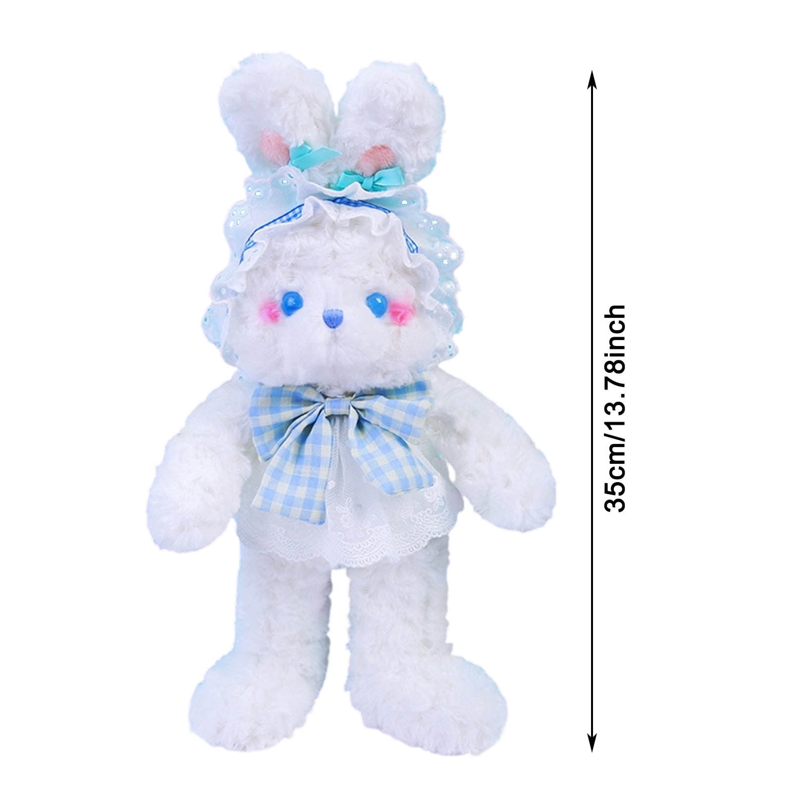 Easter Bunny Plush Toy, Cute Floppy Rabbit Stuffed Animal Doll, Soft Huggable Bunny for Bedtime Snuggles, Spring Festival Decor, Birthday Gift for K-ids, Easter Basket Stuffer