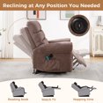 thumbnail image 2 of Bonzy Home Power Lift Recliner Chair with Massage & Heat - Extra Wide Electric Recliner for Elderly, Heavy Duty 350 lbs Capacity, Taupe Fabric, 2 of 8