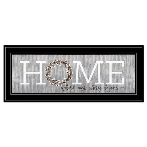 Home Where Our Story Begins by Marla Rae Printed Wall Art Wood Multi-Color