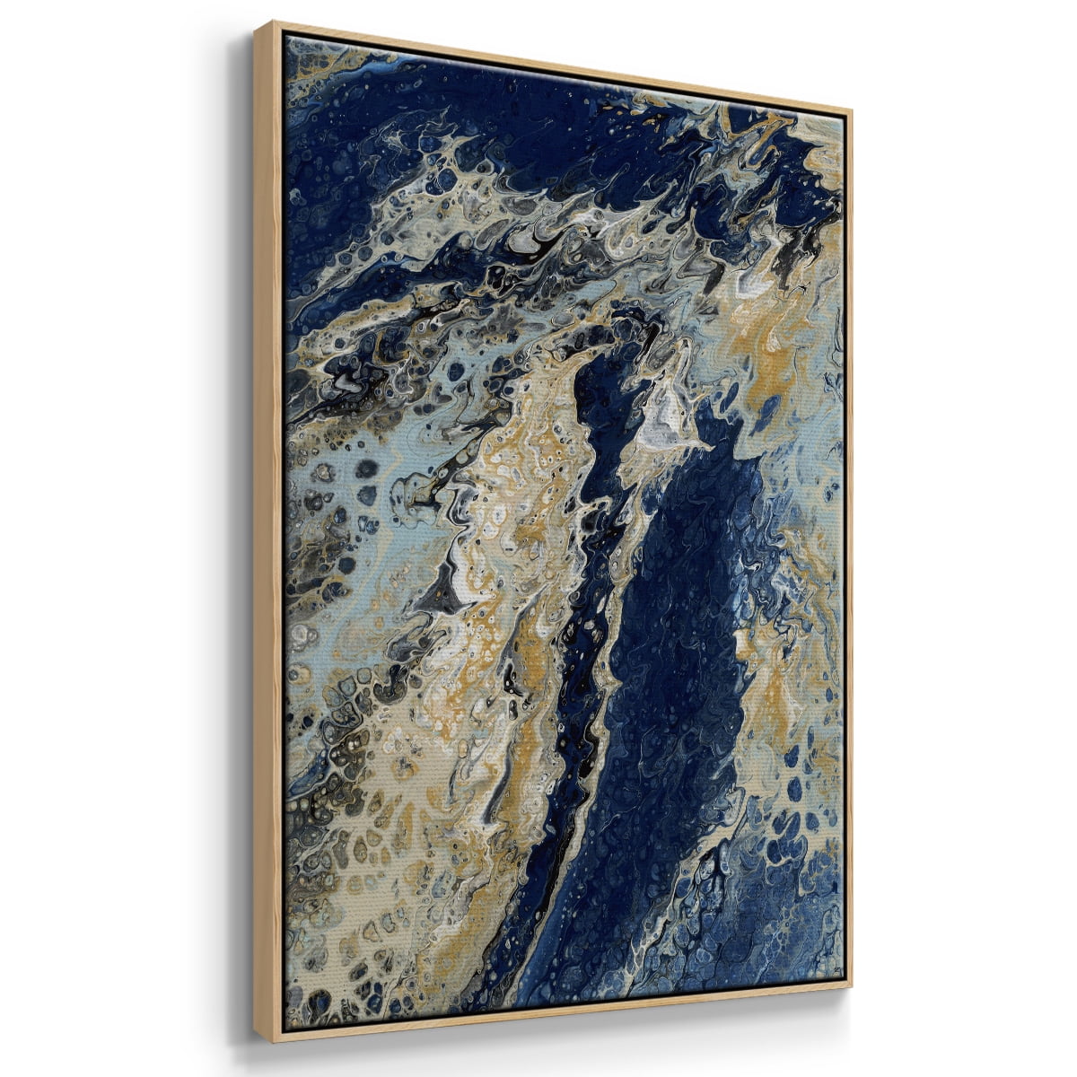 C39 Framed Premium Gallery Wrapped Canvas - Ready to Hang - 17 x 25 - Natural Wood Floating Frame