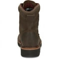 thumbnail image 5 of Justin Men's Rivot 8" Steel Toe Electrical Hazard Slip-Resisting Lace-Up Work Boots, Brown, Size 9 (EE) - OW441, 5 of 8
