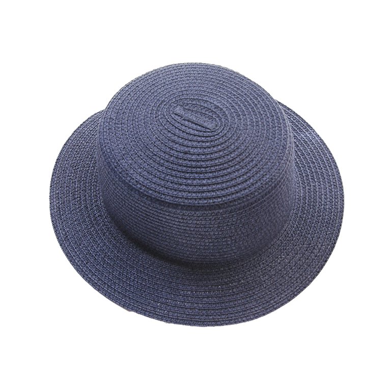 Blue Gray Wide Brim Flat Top Sun Hat Corduroy Wide Brim Sun Hat - Sky Blue – Blue Corduroy main image 2