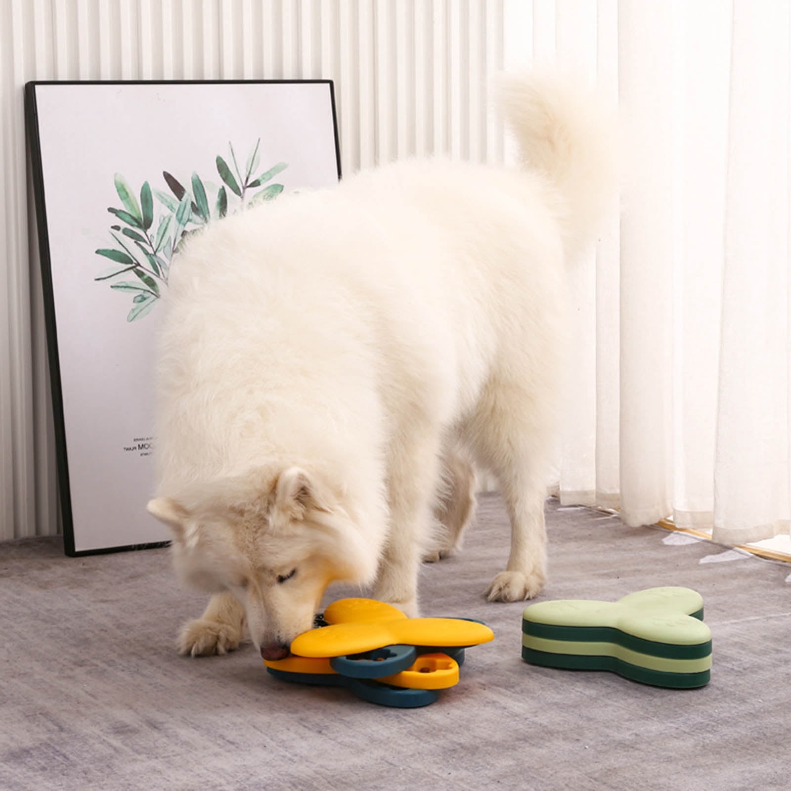 WINDLAND Dog Activity Feeder Dog Interactive Toy, Treat Dispenser Indoor Dog 2 Colors