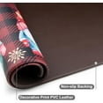 thumbnail image 5 of Kitchen Rugs 2 Pieces Anti Fatigue Floor Mats Set PVC Leather Waterproof Runner Office Standing Mat Foam Cushioned Comfort Doormat 17" W x 29" L + 17" W x 47" L - Christmas Gnomes & Buffalo Plaid, 5 of 6