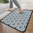 thumbnail image 4 of Light Blue Christmas Tree Pattern Door Rugs,Washable Non Slip Door Mats Indoor,Decorative Door Mats,Entry Mat Indoor for Entrance,Bedroom,Kitchen,Bathroom,30"x17", 4 of 6