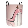 thumbnail image 2 of Haiem High Heel Shoes Butterfly Laundry Basket, Laundry Hamper, Collapsible Laundry Baskets, Dirty Clothes Hamper, Waterproof with Handles for College Dorm, Family-Medium, 2 of 8