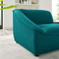 thumbnail image 4 of Sectional Sofa Set, Fabric, Teal Blue, Modern Contemporary Urban Design, Living Lounge Room Hotel Lobby Hospitality, 4 of 8