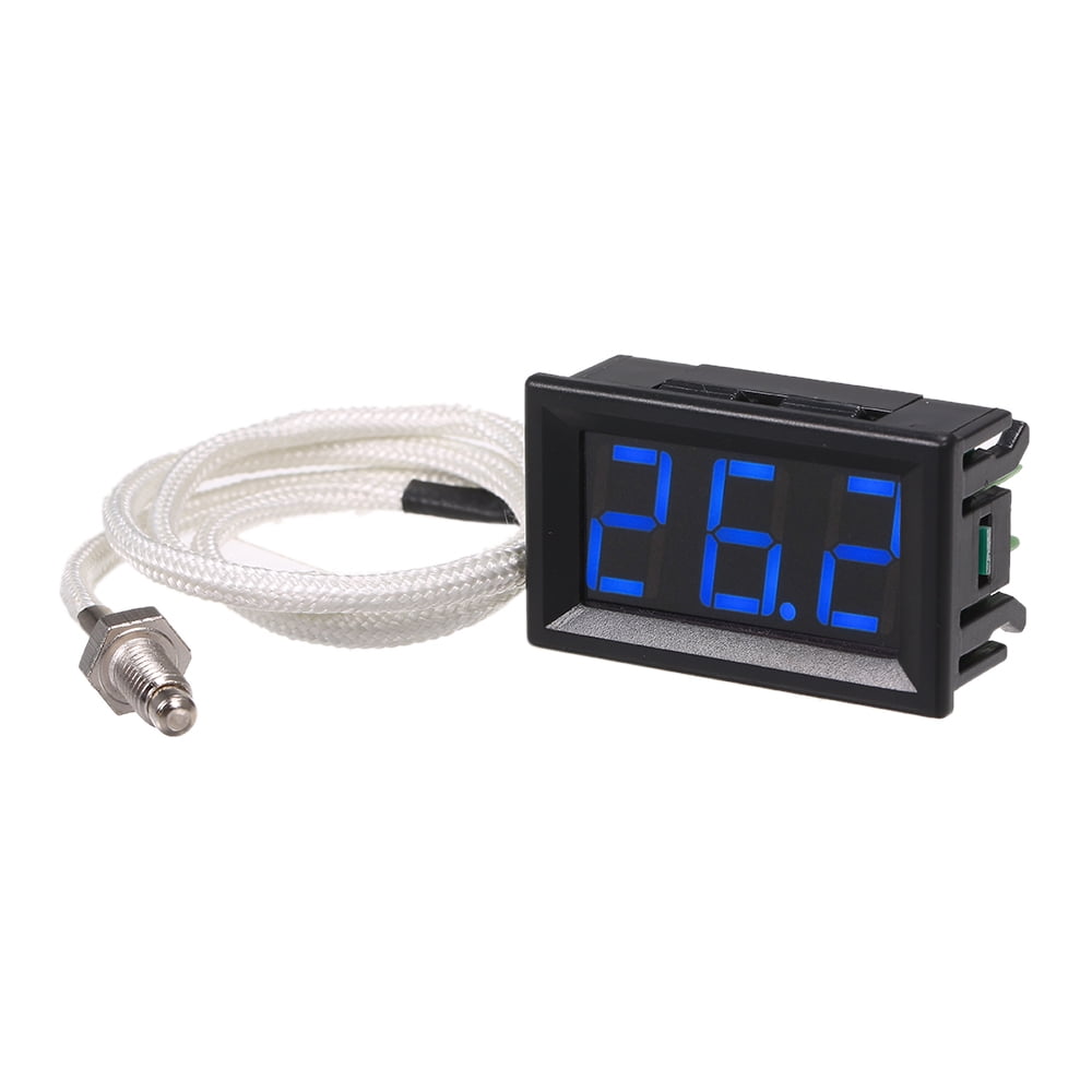 DC 12V Digital LED Display K-type Thermocouple Temperature Meter Thermometer NEW
