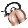 thumbnail image 2 of Berlinger Haus Whistling Tea Kettle for Stove Top, 3.2 Quart Stainless Steel Tea Pots for Stove Top, Stovetop Kettle with Push Button Handle, Enhanced Induction Base Stainless Steel Teapot, Gold, 2 of 5