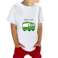 thumbnail image 2 of EnJoCho Child Cartoon Blouse Toddler Kids Boys Girls Summer Bus Car Print Short Sleeve Crewneck T Shirts Cute Summer Daily Tops Tee Clothes Pink, 2 of 9