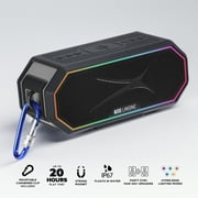 Altec Lansing Hydra Blast 2.0 LED Lighting Floatable Waterproof Wireless Magnetic Bluetooth Portable Speaker, Black, IMW1302