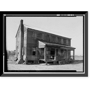 Historic Framed Print, Chitley House, River Road (County Road 97), Shorterville, Henry County, AL, 17-7/8" x 21-7/8"