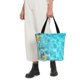 thumbnail image 5 of Fotbe Coral And Seashell On The Beach Bolsa de Playa con Estampado, Bolsa de Hombro, Bolsa de Mano Espaciosa, Bolsa de Viaje Ligera, Bolsa de Compras Versátil, 5 of 6