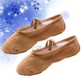 thumbnail image 2 of 1 par de zapatillas de ballet con suela de moda para practicar ballet y yoga para niñas y mujeres (marrón claro, talla 34, 20,5 cm, 1,5 EE. UU., 1 Reino Unido, 33 UE, 5,895 pulgadas), 2 of 6