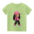 thumbnail image 7 of Spazoro Big Boys Girls Shirts Tee, Crew Neck Cute Print Graphic T-Shirts Short Sleeve Casual Summer Tops for Unisex Green Size 12 T, 7 of 7