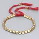 thumbnail image 5 of Tibetan Buddhist, Braided Copper Beads, Lucky Rope Bracelet, Women Blue, 5 of 5